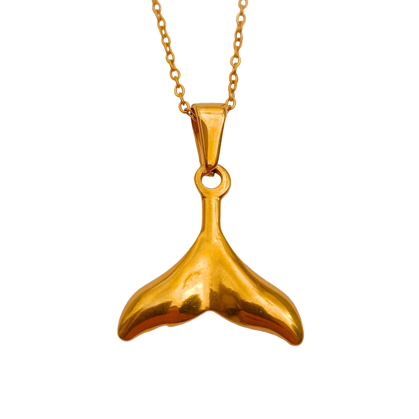 Collar Cola de Ballena — Chapado en oro