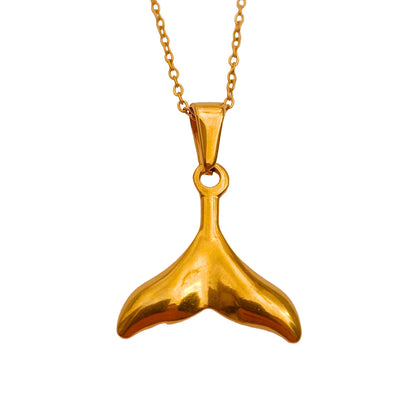 Collar Cola de Ballena — Chapado en oro