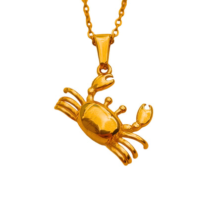 Collar Cangrejo  — Chapado en oro