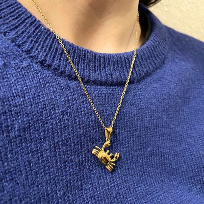 Collar Cangrejo  — Chapado en oro