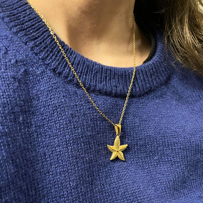 Collar Estrella de Mar — Chapado en oro