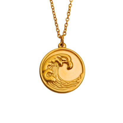 Collar Ola — Chapado en oro
