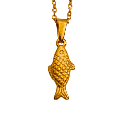 Collar Pez — Chapado en oro