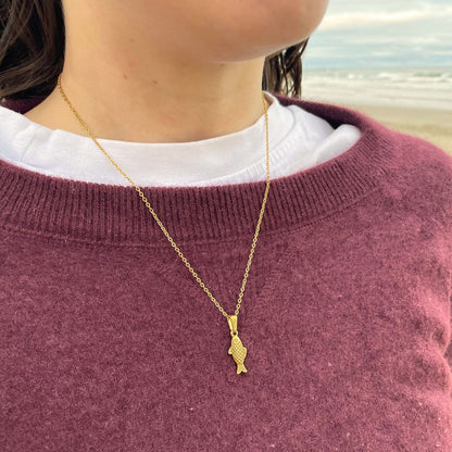 Collar Pez — Chapado en oro